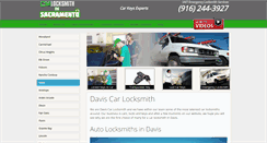 Desktop Screenshot of davis.carkeylocksmith-sacramento.com